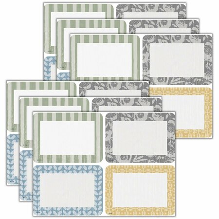 TEACHER CREATED RESOURCES Classroom Cottage Name Tags/Labels, 4 Designs, 216PK 7189